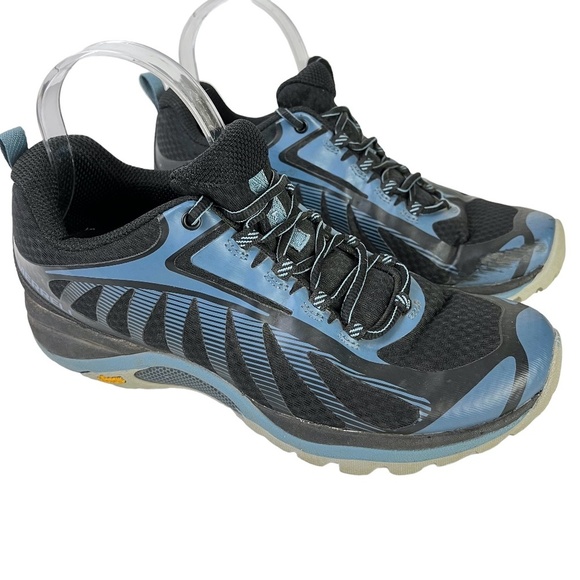 Merrell Shoes - MERRELL SIREN EDGE 3 Blue Black Lace Up Sneakers VIBRAM Sole Athletic Shoes 9.5